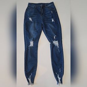 Dark Blue Denim Womans / Junior Jeans. Size M